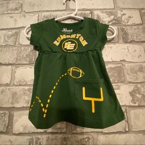 Edmonton Eskimos Short Sleeve Dress Size 0-3 Months